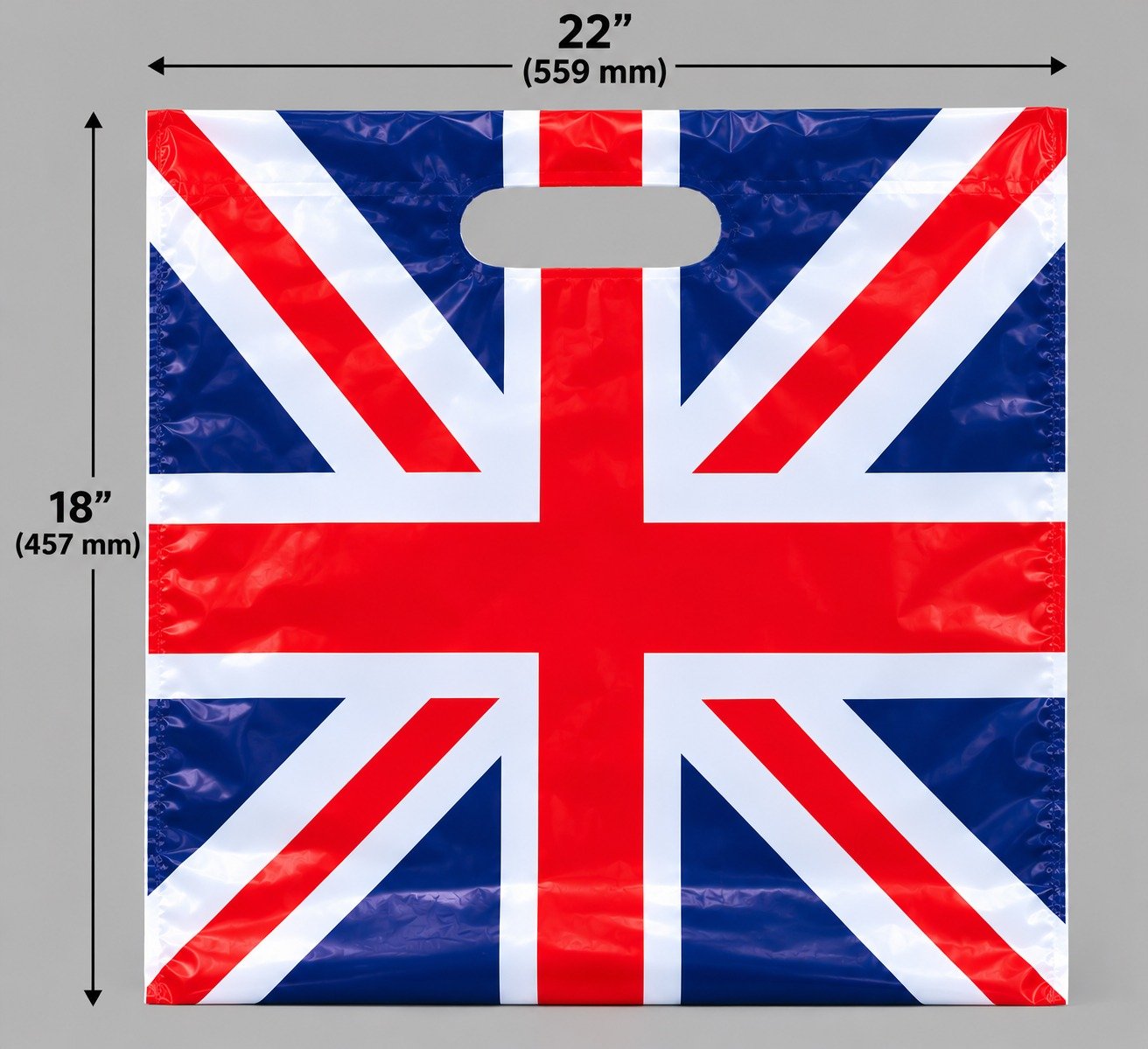 Union Jack Plastic Carrier Bags – Large – (Box of 500 Bags) - Image 3